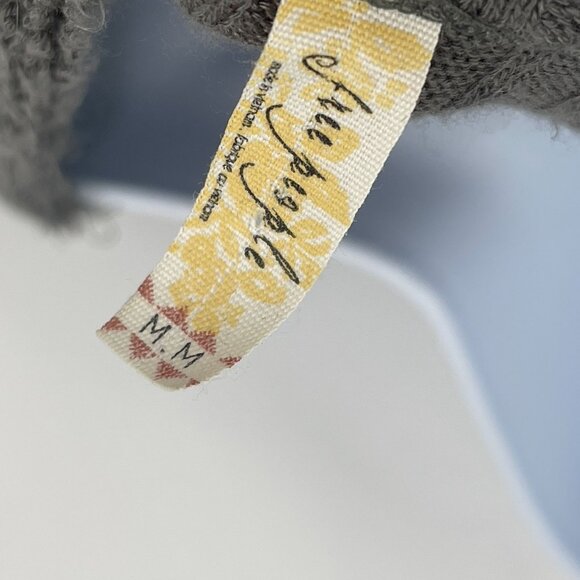 Free People Sunset Park Striped Thermal Top Oversized Slouchy Distressed Medium - Picture 5 of 6